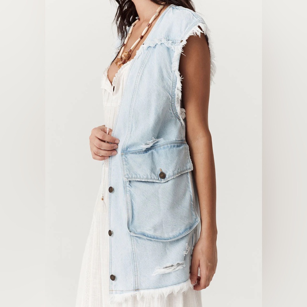 NWTS SPELL DAYDREAMER DENIM VEST - Picture 4 of 17